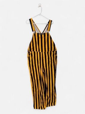 Game Bibs Overalls Large Black Yellow Striped Pittsburgh Steelers Iowa Hawkeyes